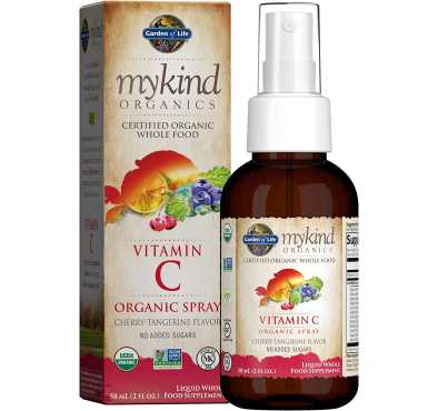 Vitamina C Líquida Orgánica, Cereza Mandarina. 58 ml.