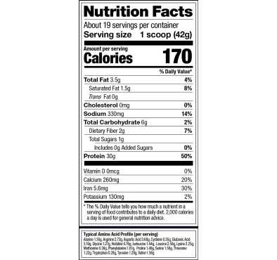 Proteína Vegana (30 gr) + Creatina Monohidratada (3 gr) sabor Vainilla Cremosa. 2 opciones