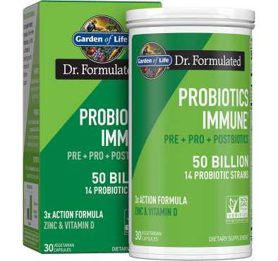 Soporte Inmune. Prebióticos, Probióticos, Postbióticos, Vitamina D3, Zinc. 30 cáps vegetarianas