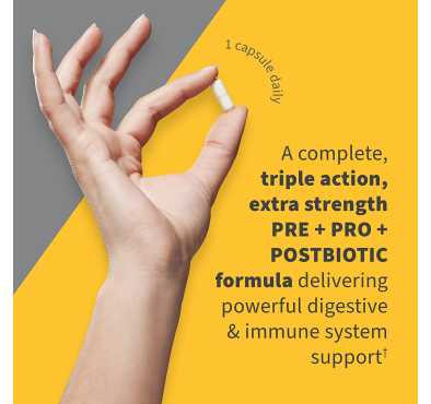 Probióticos Extra Fuertes 100 billones. Pre+Probiótico+Post. 30 Vcaps