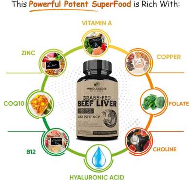 Hierro Natural de Hígado de Bovino Grass Fed, 180 caps