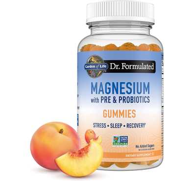 Magnesio con Prebióticos y Probióticos sabor Durazno. 60 Gomitas