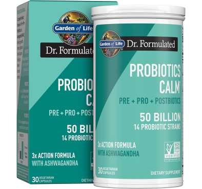 Probióticos Calm, Prebióticos, Probióticos, Postbióticos. 50 billiones. 30 cáps vegetarianas
