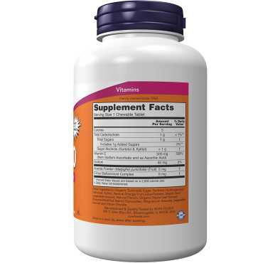 Vitamina C Masticable 500, sabor Cereza Berry. 100 Tabs