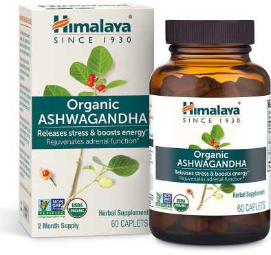 Ashwagandha Orgánica manejo del Estrés, 60 cápsulas
