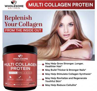 Péptidos de Multi Colágeno Hidrolizado (I,II, III, V y X). 454 gr.