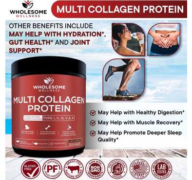 Péptidos de Multi Colágeno Hidrolizado (I,II, III, V y X). 454 gr.