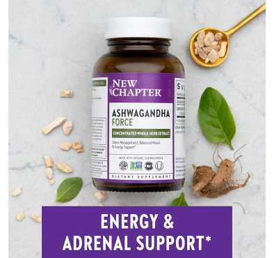 Ashwagandha Force. Herbal, Manejo de Estrés. 60 Cápsulas