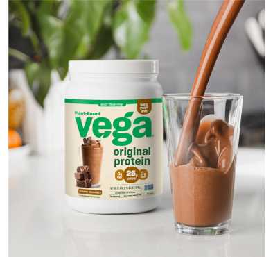 VEGA, Proteína Original Vegana (25 gr) sabor Chocolate Cremoso, 920 gr.