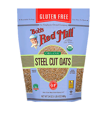 Avena Cortada en Máquina, Sin Gluten, Orgánica (Steel Cut Oats). 680 gr.