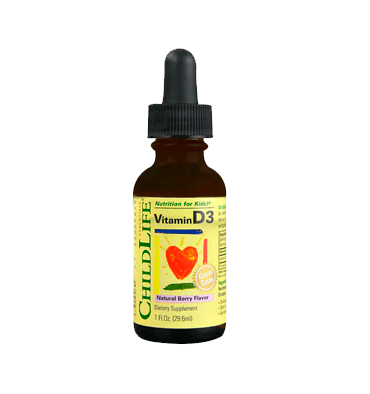 Vitamina D3 líquida para Niños sabor Berry. 30 ml.