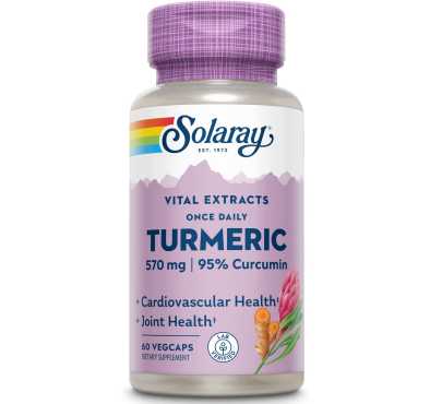 SOLARAY, Cúrcuma 600 mg, 30 vcaps