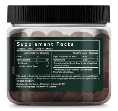 Ashwagandha en Gomitas,  81 Gummies