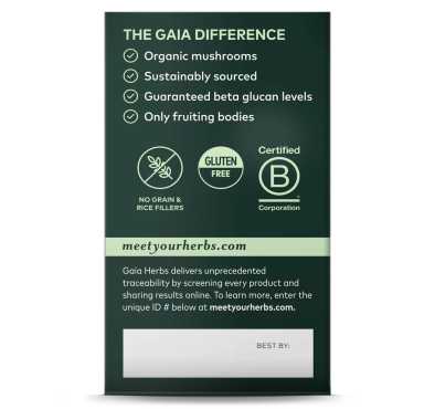 Hongo Melena de León (Lions Mane),  40 Vegan Caps