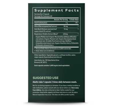 Mighty Lungs, 60 Vegan Liquid Phyto Caps