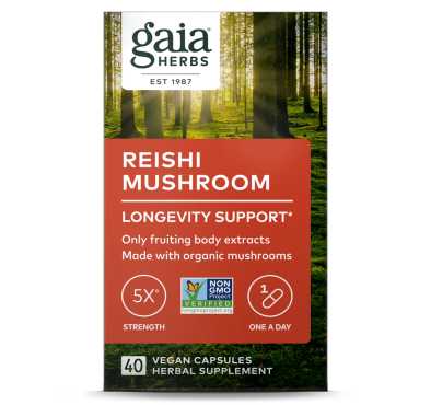 Hongo Reishi, 40 Vegan Capsules