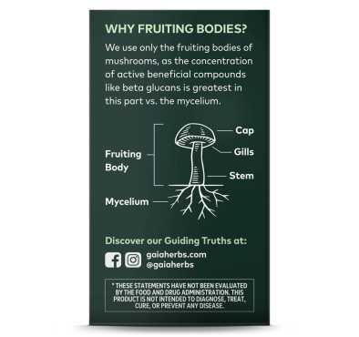 Mezcla de Hongos cuidado Sistema Respiratorio, 40 Vegan Capsules