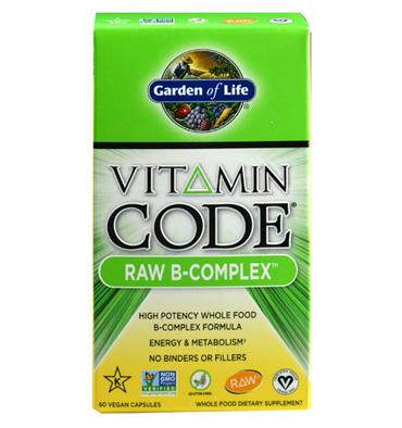 Vitamina B Raw, Energía, Metabolismo, Probióticos, Enzimas Vegano. 60 Cáps Veg
