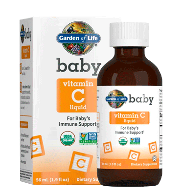 Vitamina C para Bebé, Orgánica, Vegana. Soporte Inmune + Rico Sabor. 59 ml.