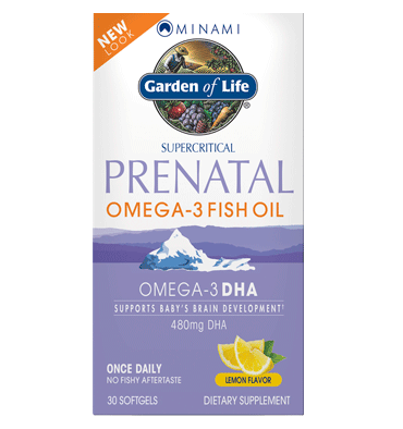 Minami, Omega 3 Prenatal, 1 Diaria. DHA, EPA, Apoyo al Bebé y Mamá. Libre de Grasa. 60 cápsulas Blandas sabor limón