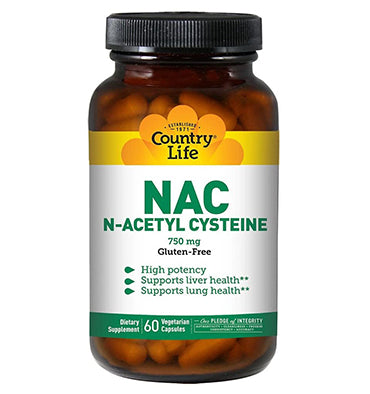 NAC (N Acetyl Cysteine) 750 mg, 60 Vcaps