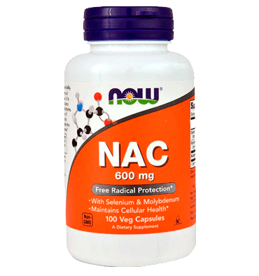 NAC (N-Acetyl Cysteine)  600 mg. 100 Vcaps