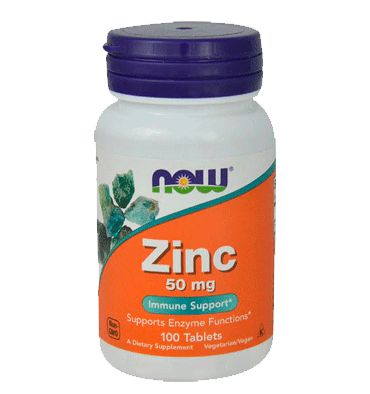 Zinc 50 mg, Soporte Inmunne. 100  tabs