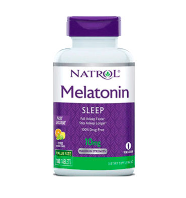 Melatonina Fast Dissolve Citrus Punch 10 mg - 100 Tablets