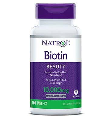 Biotin 10,000 mcg. 100 Tabs
