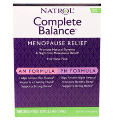 NATROL, Complete Balance for Menopause AM - PM, 60 Caps