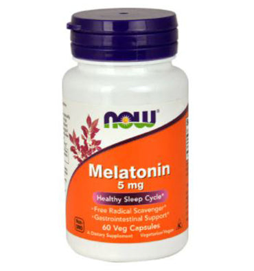 NOW FOODS, Melatonina 5 mg, 60 Vcaps
