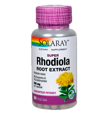 SOLARAY, Rhodiola Root Extract 500 mg, 60 Vcap