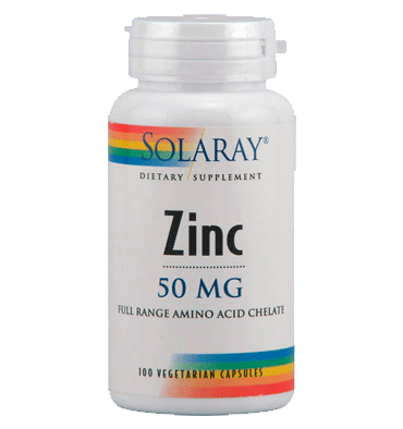 SOLARAY, Zinc 50 mg, 100 Vcaps