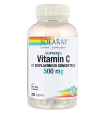 Buffered Vitamina C, 500 mg, 250 vcaps.